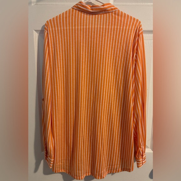 Women’s Coastal Vertical Striped Shirt 3X - Picture 4 of 9